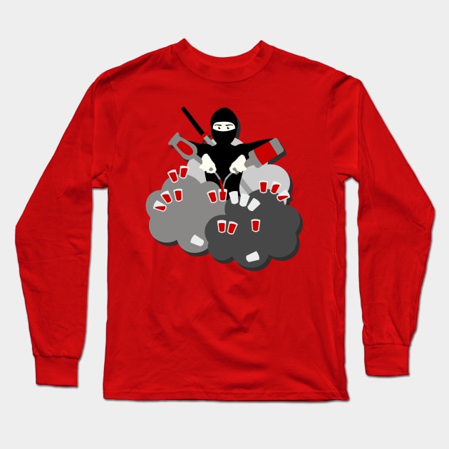 Super Ninja Bartender! Long Sleeve T-Shirt by XOOXOO